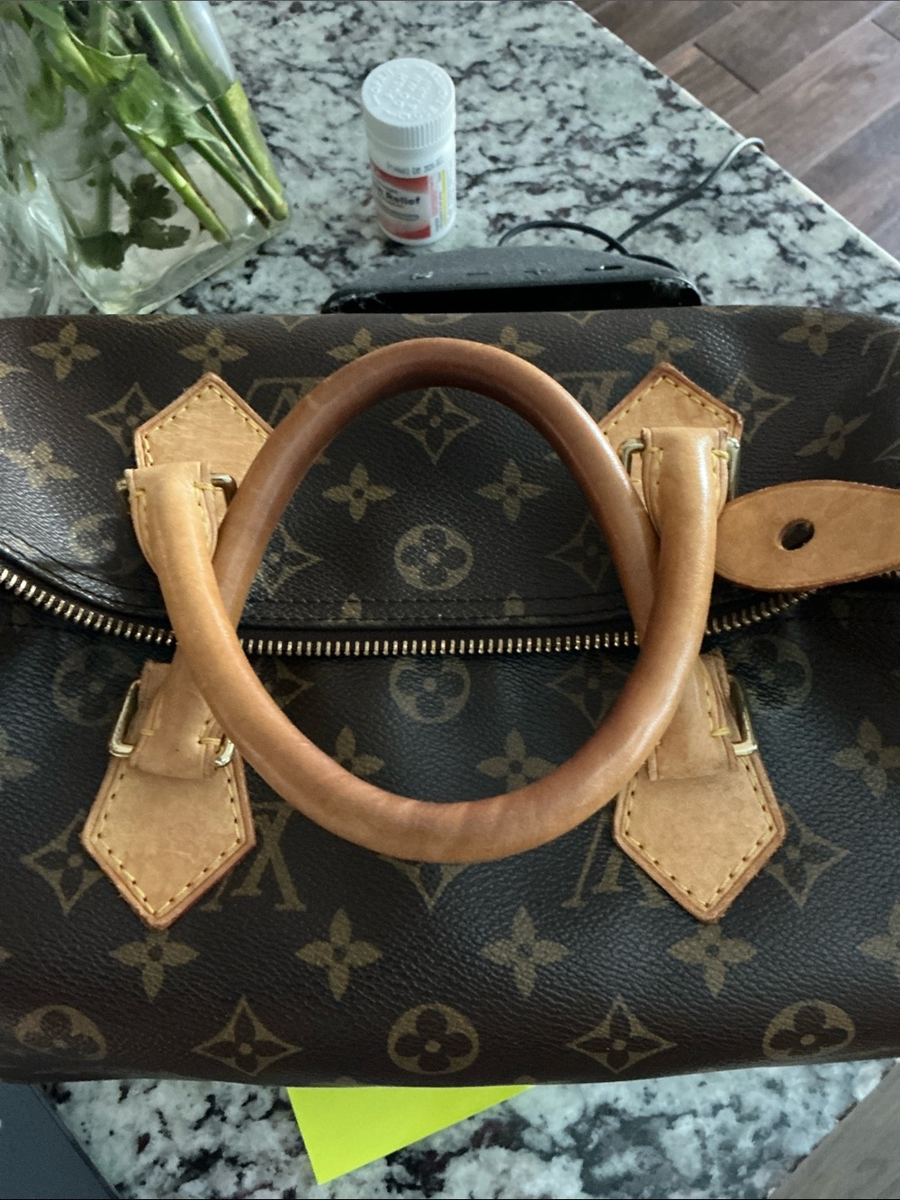 Louis Vuitton Monogram Canvas  Handbag - Brown & Tan Speedy 30 - Picture 10 of 10